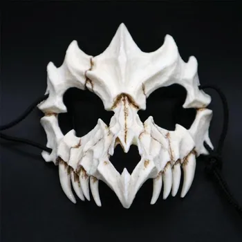Japāņu Pūķis Dieva Masku Halloween Terora Pūķis Dievs Tiger Yasha Tengu Galvaskausa Sejas Maska Cosplay Partijas Apdare Halloween Masku