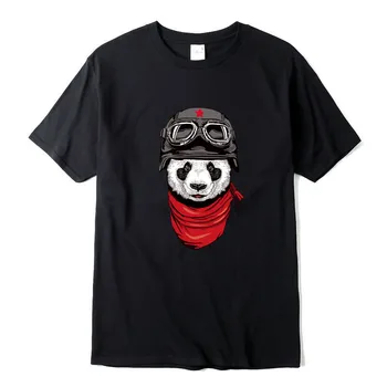 XINYI Vīriešu T-krekls kokvilnas T-krekls augstās kvalitātes Smieklīgi panda vīriešu T krekls zaudēt atdzist o-veida kakla brīvs t-krekls vīriešu tee krekli 2020