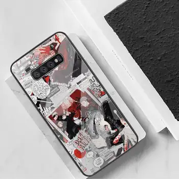 Anime Jujutsu Kaisen Gojo Telefonu Gadījumā Rūdīta Stikla Samsung S20 Plus S7 S8 S9 S10 Plus Piezīme 8 9 10 Plus