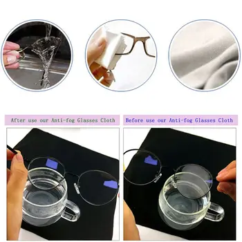 Vīriešu, Sieviešu, Nano Tech Anti Miglas Noslaucīt Apstrādes Atkārtoti Auduma Brilles Peldēt pasākumi gājējiem tālākā Aizsargbrilles Unisex Brilles, Lēcu Audumu Universal