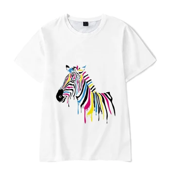 Jaunas Vasaras Populārs 3D T Krekls Hip-hop Dzīvnieku T-krekls Kvalitātes Apģērbu Modes Dizains 3D Modeli Drukāšanas Zebra Vīriešu / Sieviešu t-veida