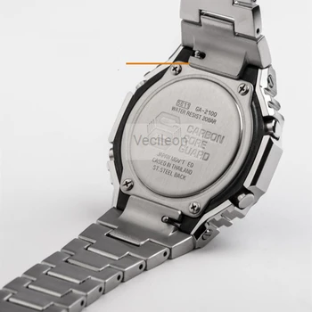 Watchband Bezel GA-2100 316L Nerūsējošā Tērauda Metāla Siksniņa, Vāciņš Skatīties joslas GA-2100 Tērauda Jostas Ar Rīkiem, 3 Krāsas