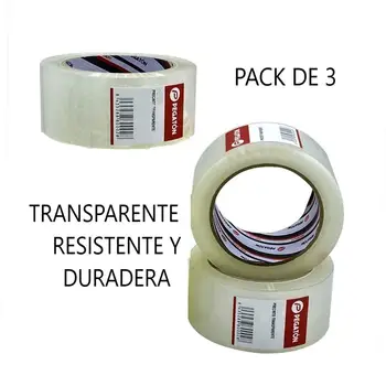 Rolls Brūns un caurspīdīgs iepakošanas lentes 48x40 MM KOMPLEKTS 3/6 blīvējums un kastes, pārredzamu Līmi zīmogs