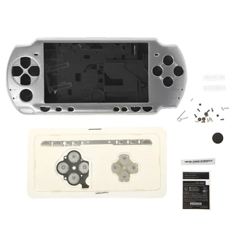 Rezerves Pilnu Korpusa Apvalks Gadījumā Ar Pogu Komplekts Sony PSP 2000 Jaunu Konsoli