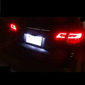 2 LED Licences Numura zīmes Apgaismojuma Audi A3 S3 8P A4 S4 B6 B7 8E 8H A6 C6 S6 A8 S8 Q7 RS4 RS6 Plus/vant Cabriolet Lampas