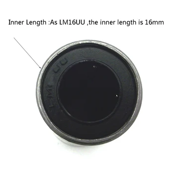 4gab/daudz LM8LUU 8mm Ilgi tips Lineāro gultņu lineāro krūmi CNC ietekmē vārpstas