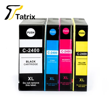 Tatrix Tintes Kasetnes PGI2400 PGI2400XL Pigmenta tinte Ar Čipu Saderīgu Canon MAXIFY IB4040/iB4140/MB5040/MB5140/MB5340