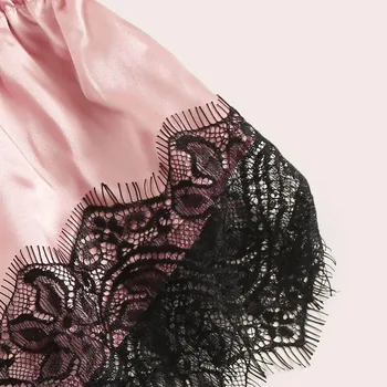 Jaunu Un Seksīgu Mežģīņu Apakšveļa, Zīda Apakšveļa Sleepwear Apakšveļa Ērts Pidžamas Īsas Komplekti Sieviešu Intimates Modes Eksotisko Komplekti
