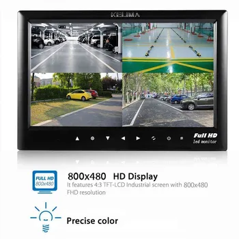 7 Collu HD Ekrānu Autostāvvieta Monitora Aizmugures Skatu Rezerves Pārskata Spogulis Monitors Kamera Auto Atpakaļgaitā, Rezerves Kameru, Autostāvvieta