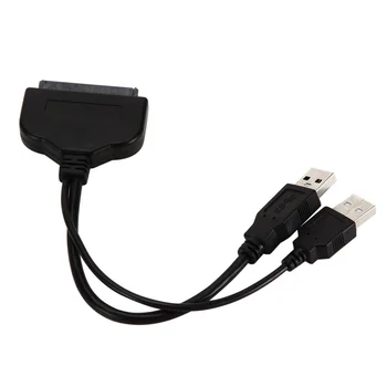USB 3.0 SATA 22 Pin Adapteris priekš 2.5 Collu HDD, SSD Augstas Kvalitātes USB 3.0 SATA Ārējie Barošanas Cietā Diska Pārveidotājs Kabelis