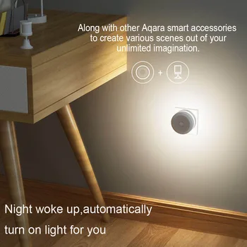 Sākotnējā XIaomi M1S Aqara Hub Vārti 3 RGB Led Nakts gaisma Smart Strādāt Ar Apple Homekit Aqara App Mi Mājās App