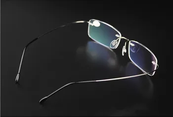 Augstas Kvalitātes 3 Krāsas Unisex Īpaši viegls Titāna Sakausējuma Lasījumā bez apmales Brilles Elastīgu Bezrāmju Presbyopic Brilles