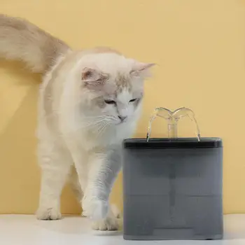 2L Automātiska Kaķis Ūdens Strūklaka LED Elektriskā Izslēgtu Ūdens Padevē USB Suns Pet Dzērājs Bļodā Pet Dzeramā Dozatoru Kaķis Suns
