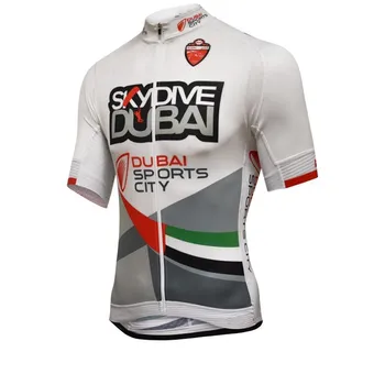 Pro komandas Izpletņlēkšanu DUBAIJA riteņbraukšana jersey Velosipēdu maillot elpojošs Ropa Ciclismo MTB Īsām piedurknēm velosipēds tikai audums