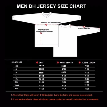 Vīriešu garām Piedurknēm Riteņbraukšana Apģērbu Likra Kalnu Velosipēdu Nobrauciena Jersey Off Road MTB Velosipēdu DH T Krekls Motokrosa Apģērbu Vtt Mx