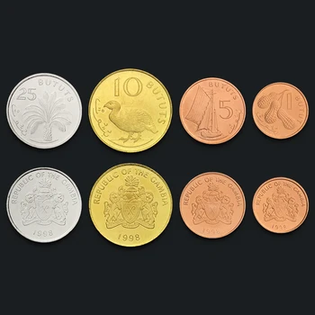 Gambija ir pilns Komplekts, 4 Gabali Monētas Jaunu Oriģinālu Monētu Unc Īsta Āfrikas Izdošanas Monētas