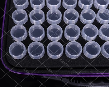 PDMDOG 60 pudeles dimanta krāsošanas piederumi, konteineru uzglabāšanas maiss kastē čemodāns dimanta izšuvumi rīku butterfly somas