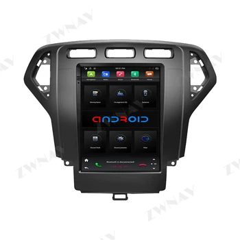 Tesla Stils Android 9 ekrāna Auto Multimedia Player Ford Mondeo 2007. - 2010. gadam GPS Navigācija Audio Radio stereo auto din galvu vienības