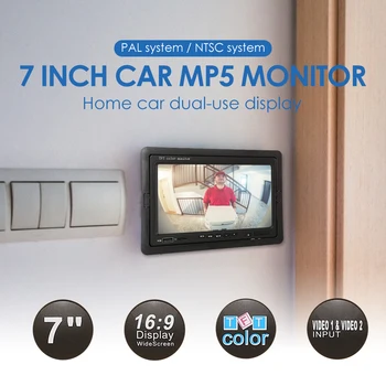 7 collu LCD Auto Monitors USB TF Kartes Video Atskaņotājs Reverse Atpakaļskata Kamera, DVD Classic Car Transportlīdzekļa Accessaries Piederumi