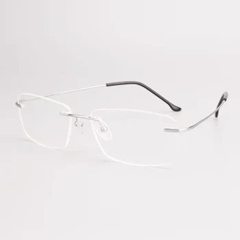Opeco bez apmales Vīriešu Tīra Titāna Briļļu Brilles Rāmis vīriešu Tuvredzība Optisko Recepšu Brilles Briļļu #2870