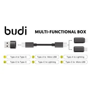 PRĀTĀ Multi-funkciju Smart Adapteris Kartes Uzglabāšanas Datu Kabelis USB Box, Multi-Kabelis 6 veidu Kabelis, SIM KOMPLEKTS TF kartes Atmiņas Lasītājs