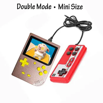 Mini Portatīvo Retro Rokas Spēle Tv 64 Bitu 1000 Spēles, Bērnu Zēns Spēlētāji, Video Spēļu Konsole, Bērniem, Kas Ir Nostalģisks Dubultā Režīmā