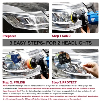 Visbella Lukturu Atjaunošanas Komplekts DIY Lukturis Balinātāja Auto Auto Kopšanas Lukturi Lēcas Remonts Tīras Gaismas, Pulēšanas Pastas