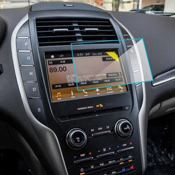 Auto GPS Navigācijas Ekrāna Aizsargs, lai Lincoln MKC MKZ MKS MKT MKX Interjera Rūdīts Stikls Aizsargātu Filmu Piederumi 2016-2017