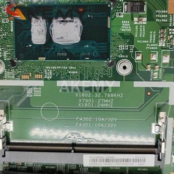 Akemy 5B20L78308 Lenovo V110-15ISK klēpjdators mātesplatē LV115SK MB 15277-1 448.08B01.0011 SR2EV 3855U CPU DDR4