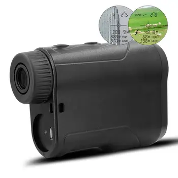 Portatīvo USB Lādējamu Golfa Laser Rangefinder Digitālo Medību Sporta kāpšanas Elektronisko Lāzera Attāluma Mērītājs 450m/600m