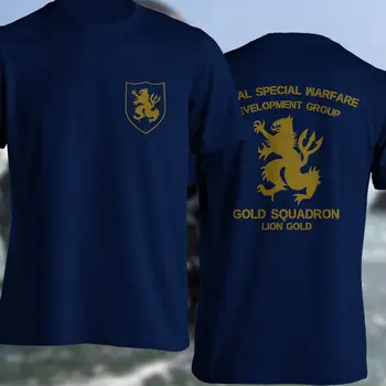 Dubultā Sānu Zelta Eskadriļa Asv Armijas Īpašo Spēku Lauva Zelta Nswdg Devgru Seal Team Six T-Krekls Ikdienas Īsās Slove Hoodies