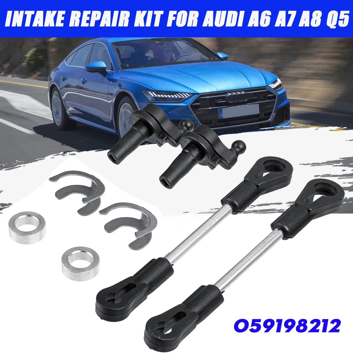 For Audi A4 A5 A6 A7 A8 Q5 Q7 2.7 3.0 TDI 059198212 Intake