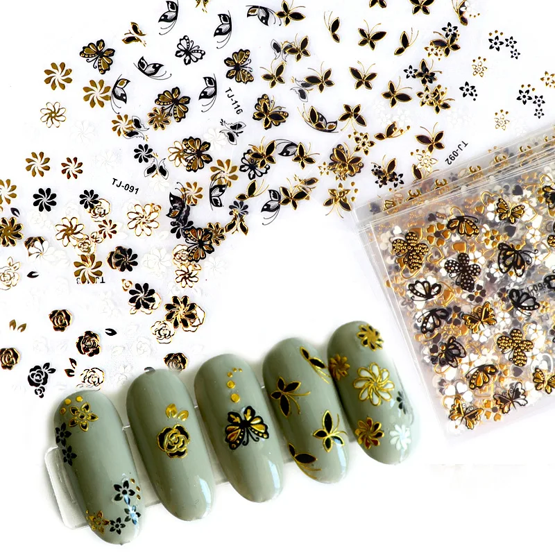 wreath Daisy Flicker 30 lapas, 3d uzlīmes nail art mix krāsu vēstuli ziedi butterfly dizaina  nagu padomus apdare manikīrs diy nail dizainu ~ Nagu Art & Instrumenti >  www.mesa.lv